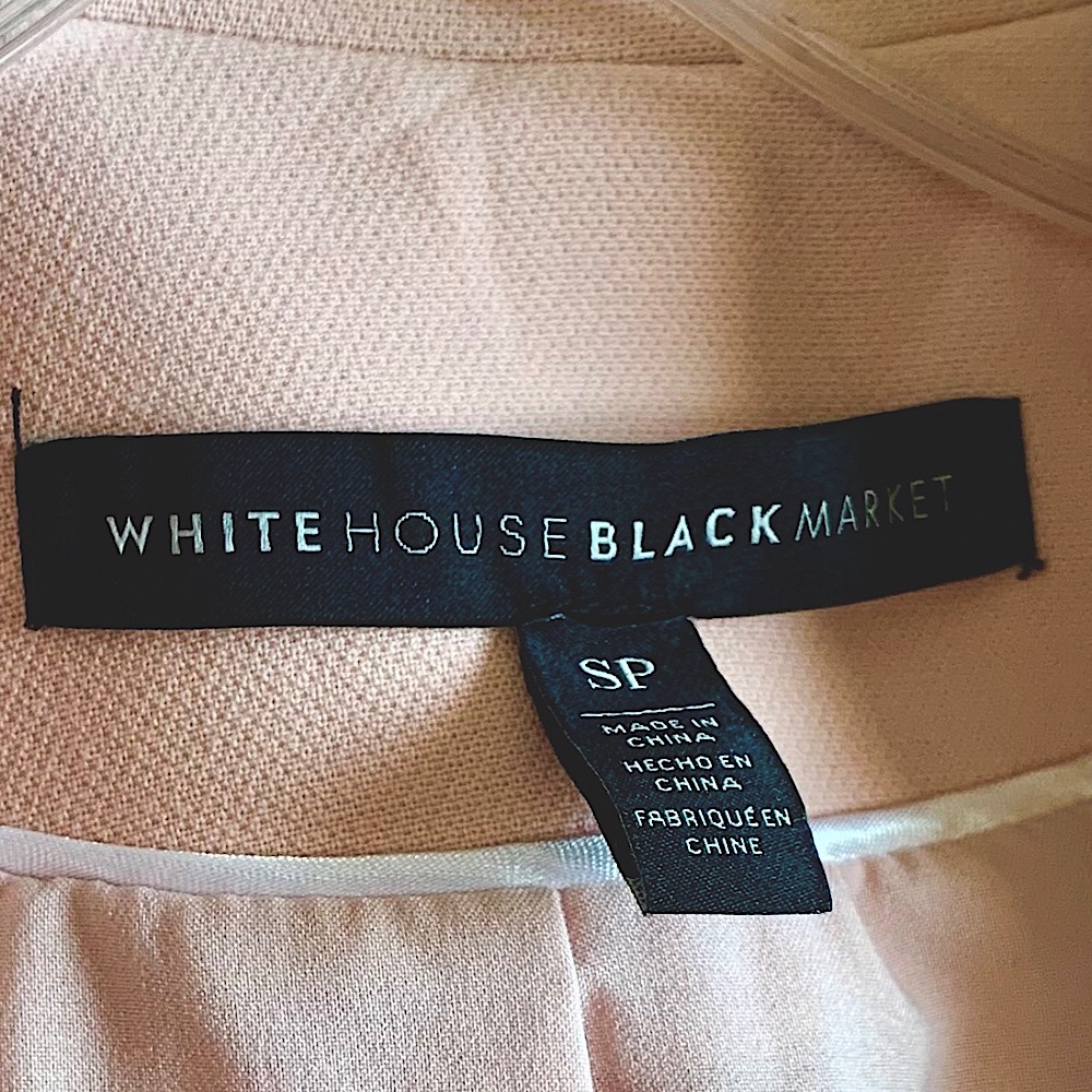 🔥NWOT Structured Double-breasted Longline Blazer - White House Black Mkt -Sz Sm - Picture 7 of 13